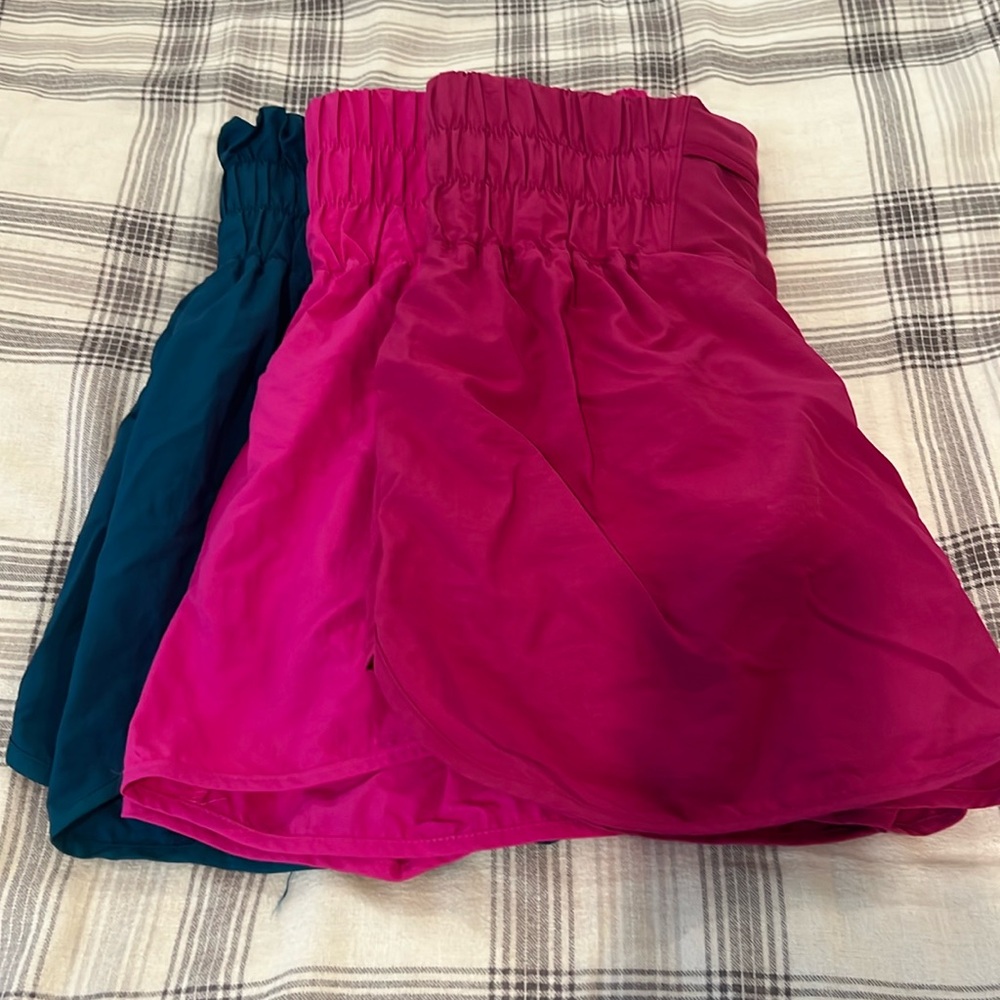 3 pairs of high waisted shorts